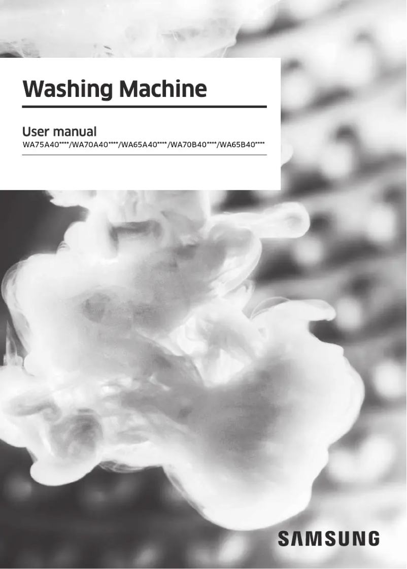 First page image of the manual for WA70B4002VS