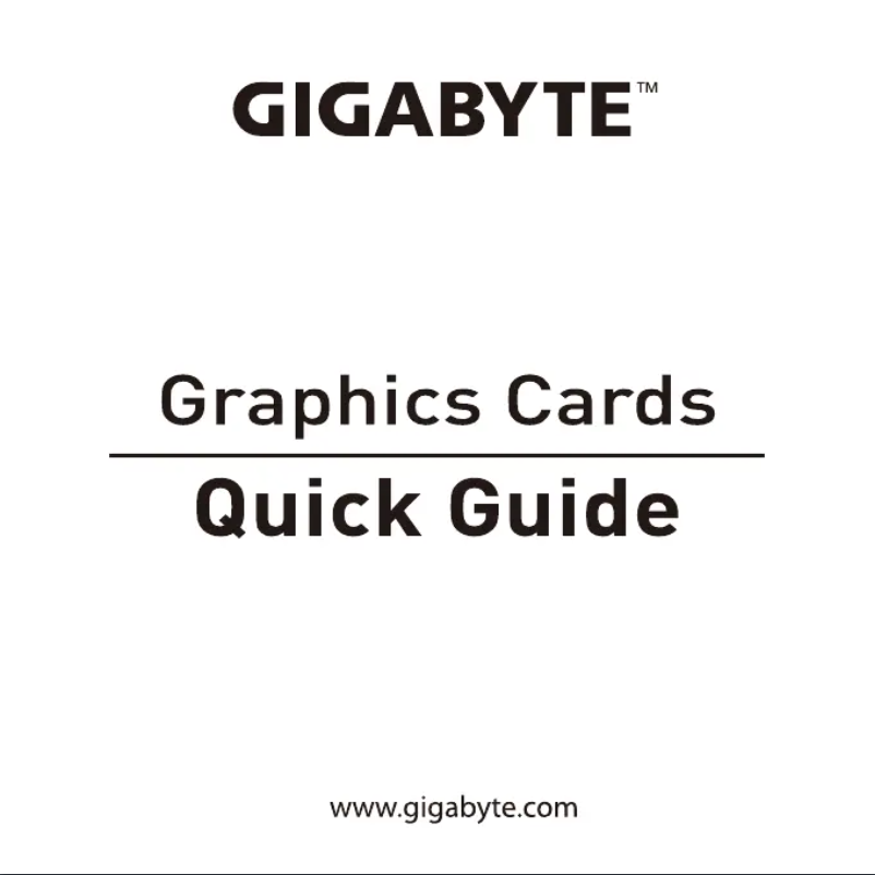 Page 1 of the manual User Manual Gigabyte RX 5700 XT Gaming OC 8G