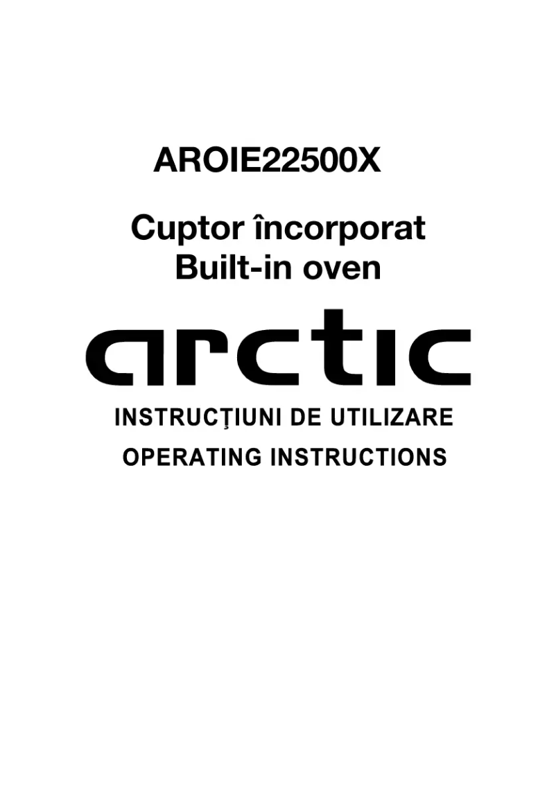 Page 1 of the manual User Manual Arctic Cooling AROIE 22500 X