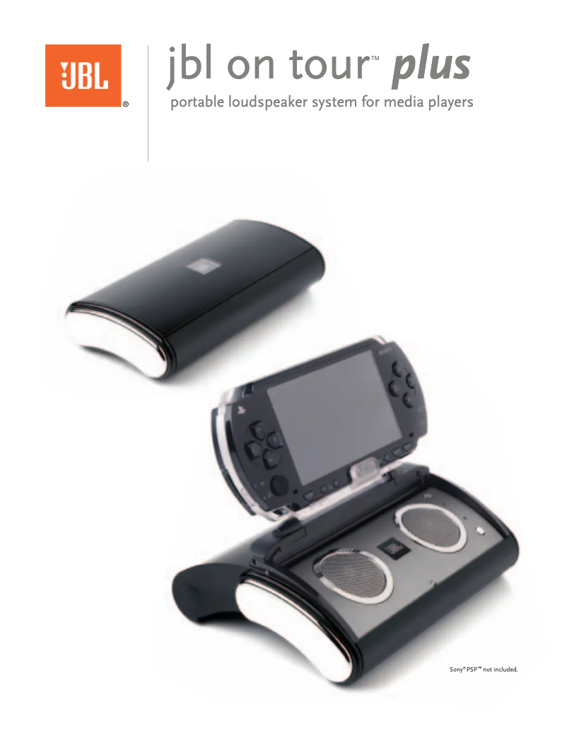 Page 1 of the manual User Manual JBL On Tour Plus