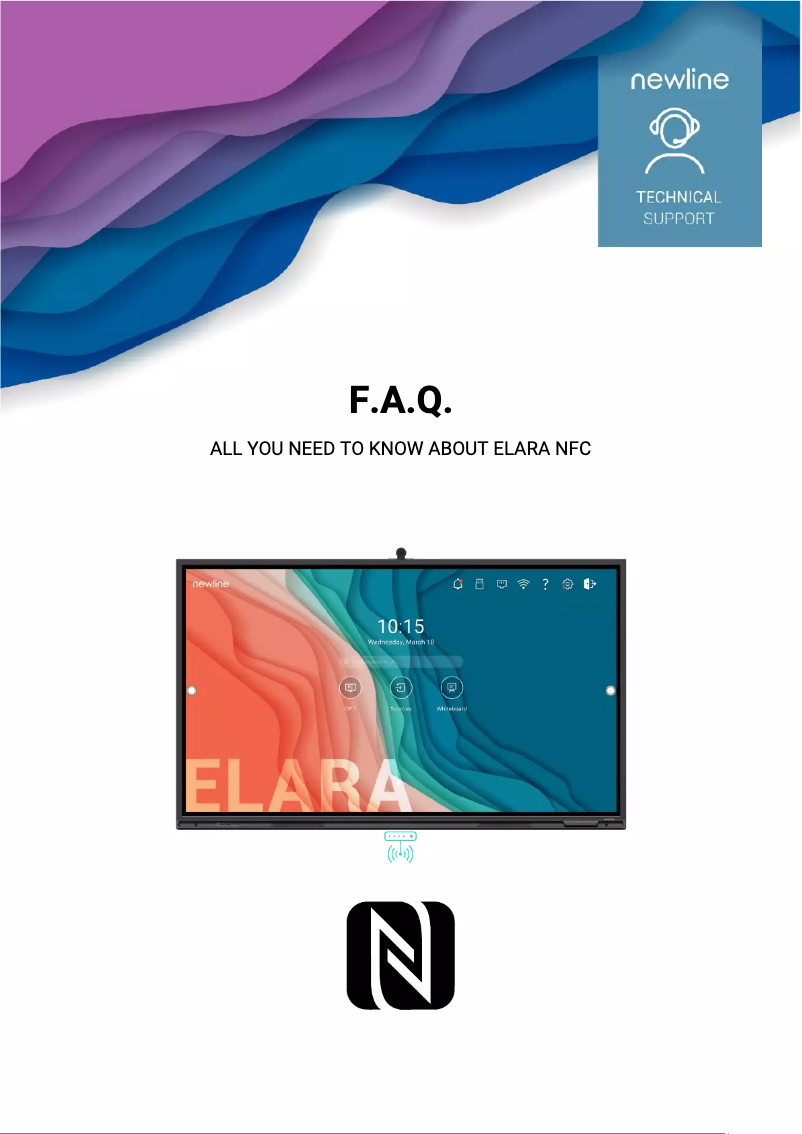 Page 1 de la notice FAQ Newline Elara