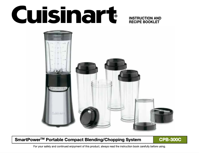 First page image of the manual for SmartPower CPB-300C