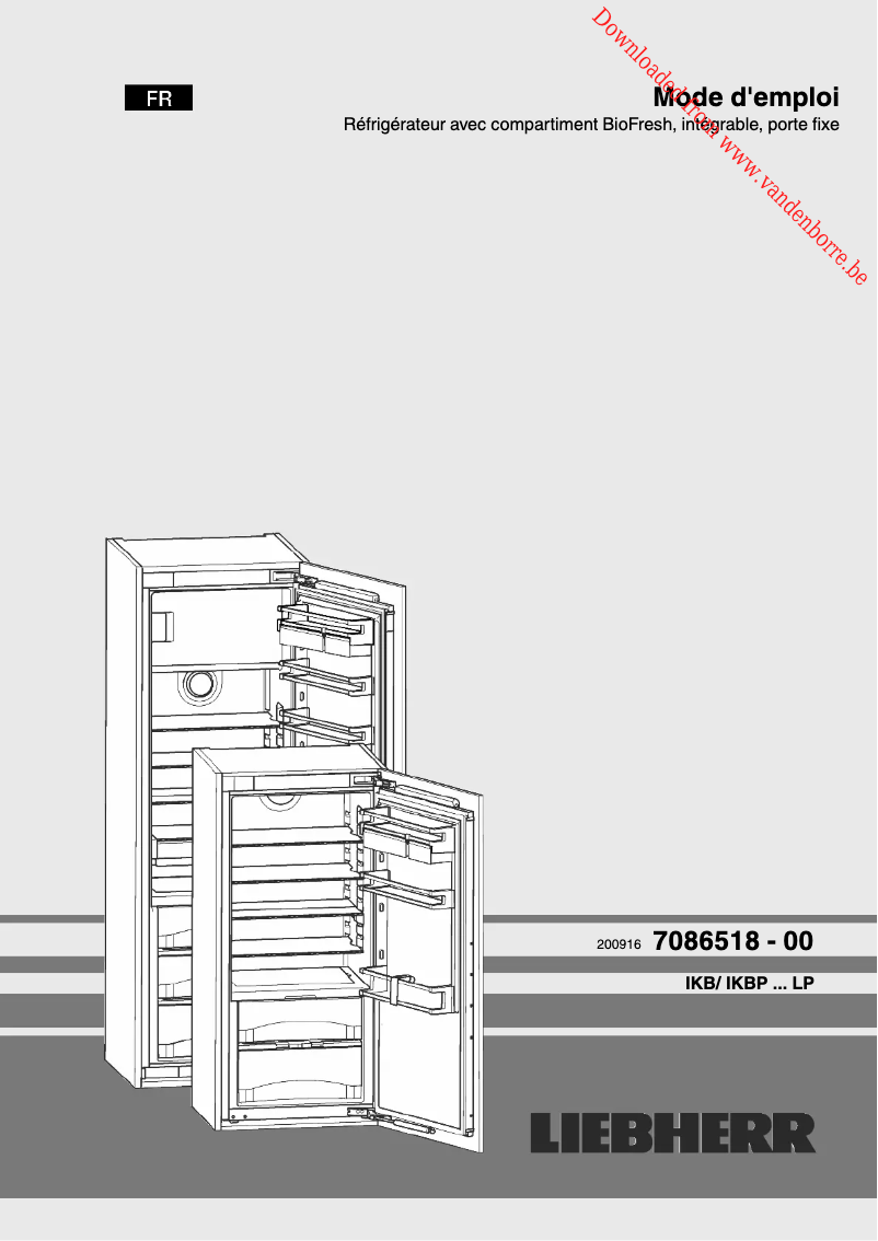 First page image of the manual for IKBP 3520 Comfort BioFresh