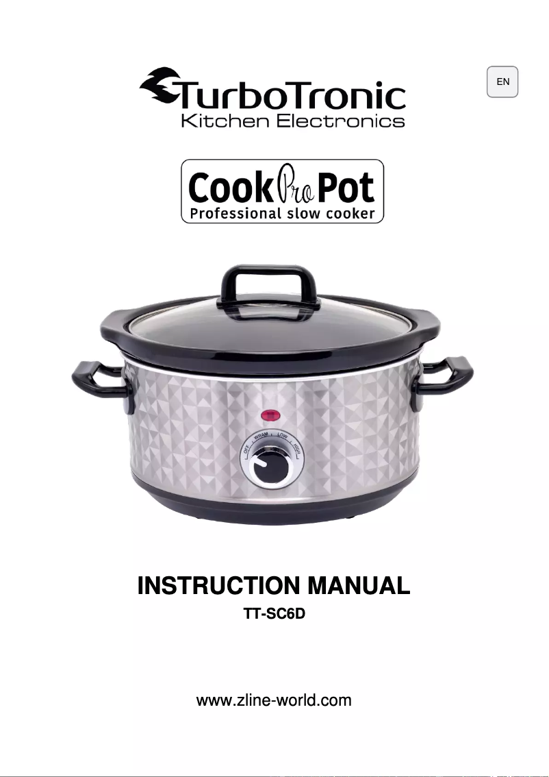 First page image of the manual for Cook Pro Pot TT-SC6D