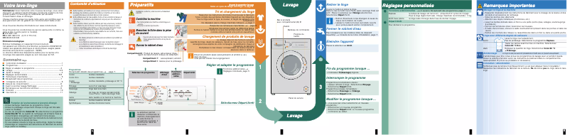 First page image of the manual for CWF14B00NL