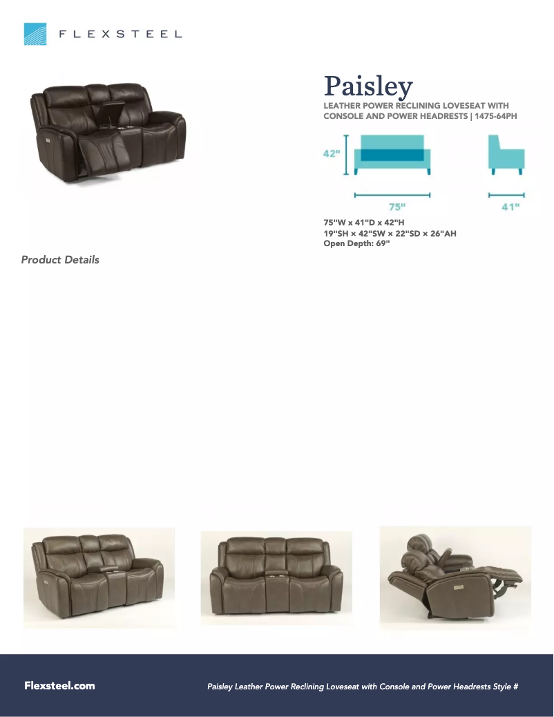 First page image of the manual for Paisley 1475-64PH