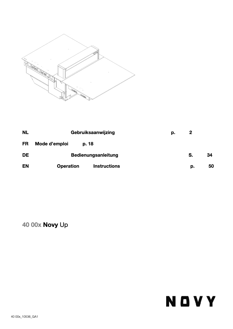 Page 1 of the manual User Manual Novy 40004