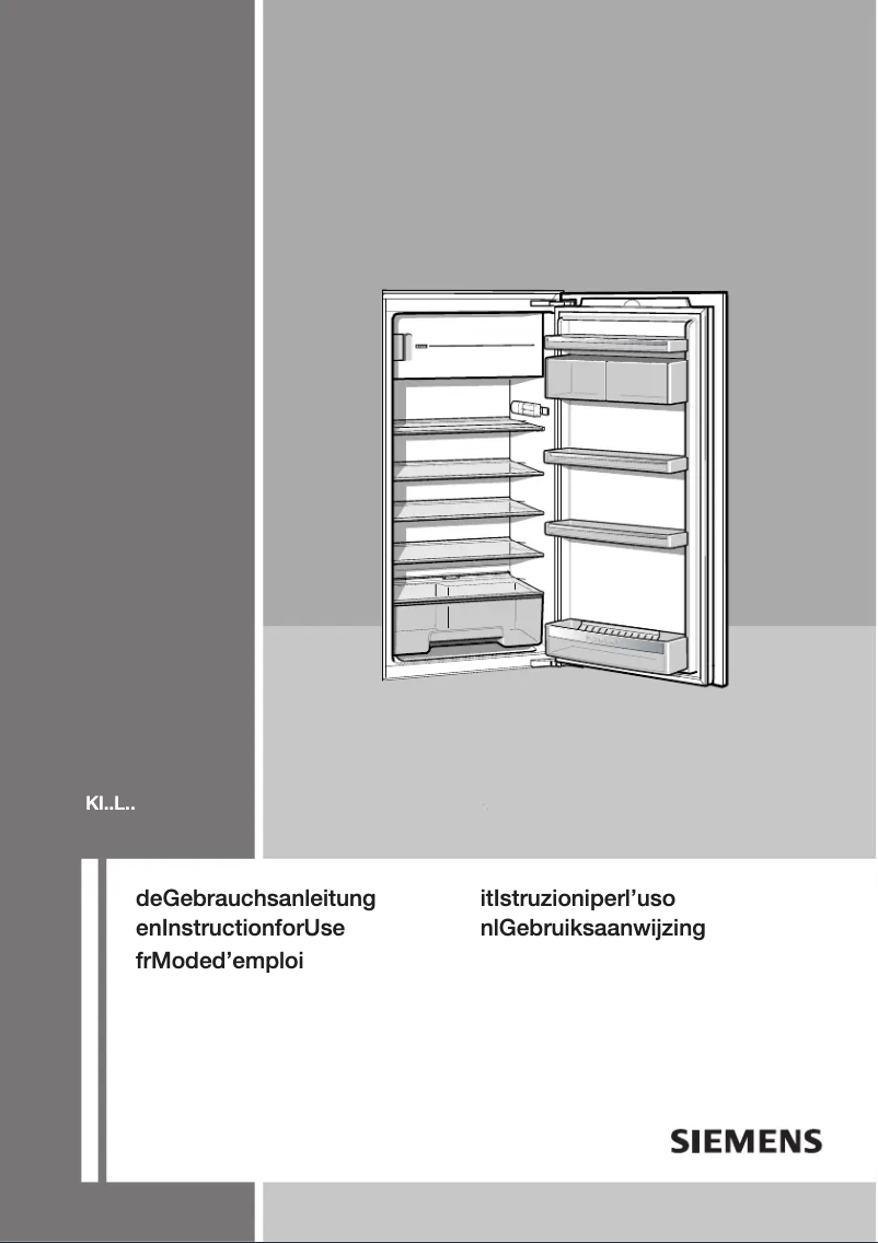 Page 1 of the manual User Manual Siemens KI18LA65