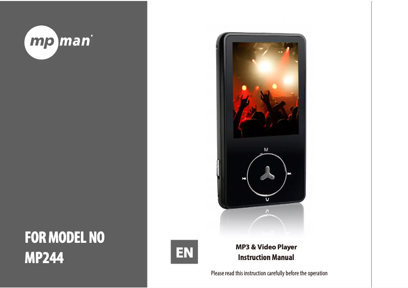 Image de la première page du manuel de l'appareil MP244