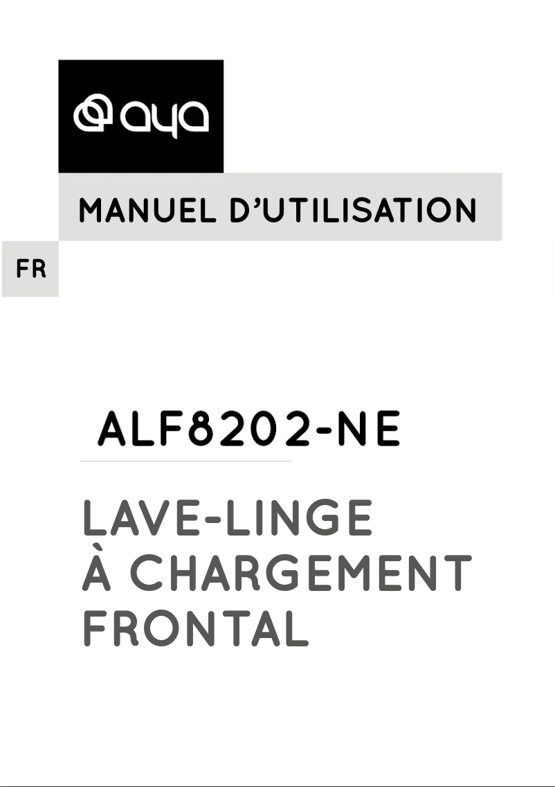 First page image of the manual for ALF8202