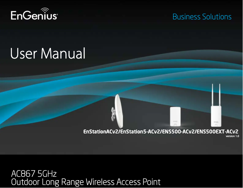 Page 1 of the manual User Manual EnGenius ENS500-AC
