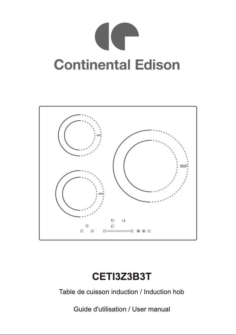 First page image of the manual for CETI3Z3B3T