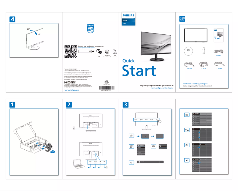 First page image of the manual for 221S9A