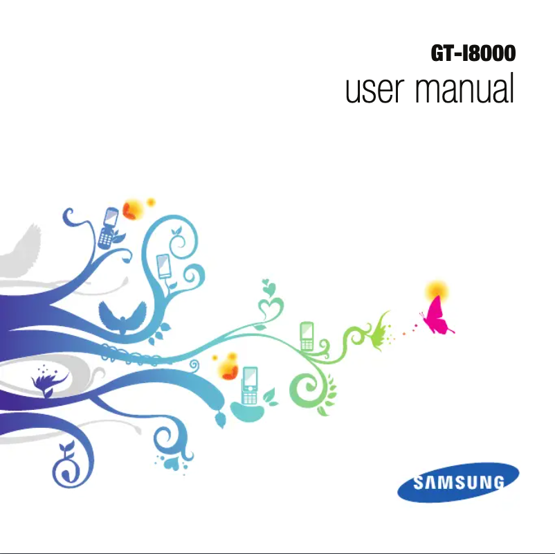First page image of the manual for i8000