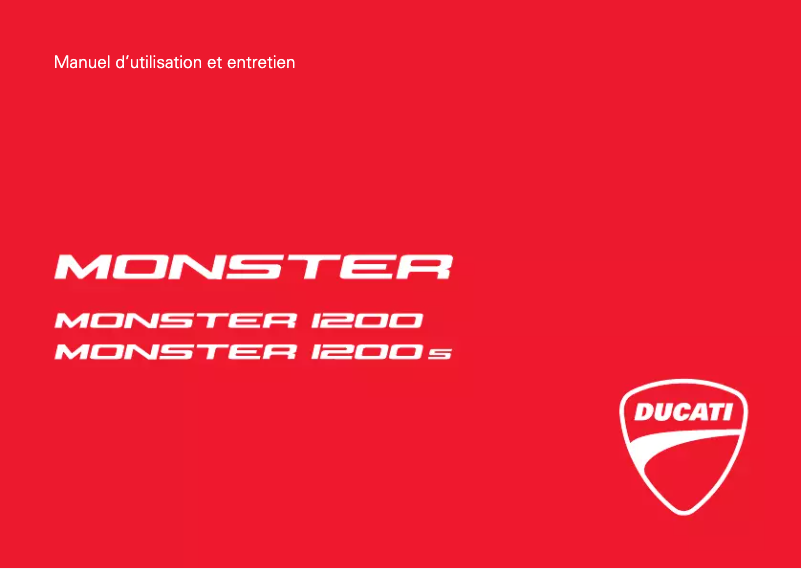 First page image of the manual for Monster 1200 (2016)