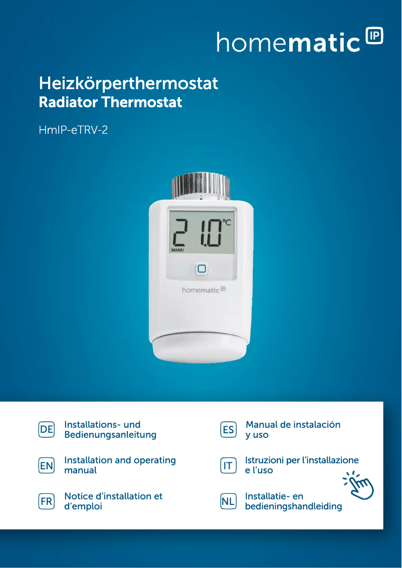 Page 1 of the manual User Manual Homematic IP HmIP-eTRV-2