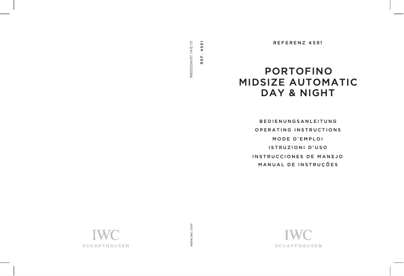 Page 1 of the manual User Manual IWC Portofino Midsize Automatic Day and Night 4591