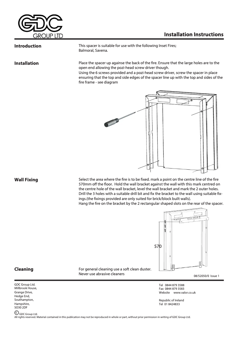 Page 1 of the manual User Manual Dimplex OSP004
