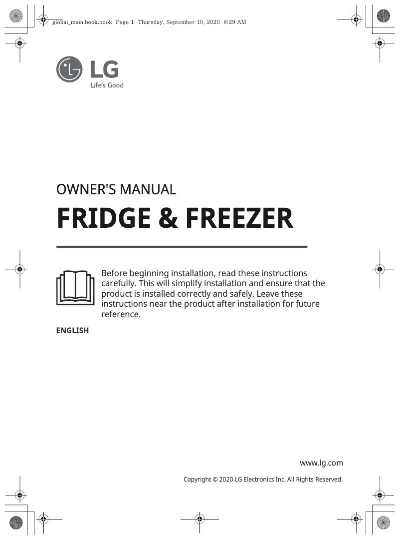 Page 1 of the manual User Manual LG LB37SPP