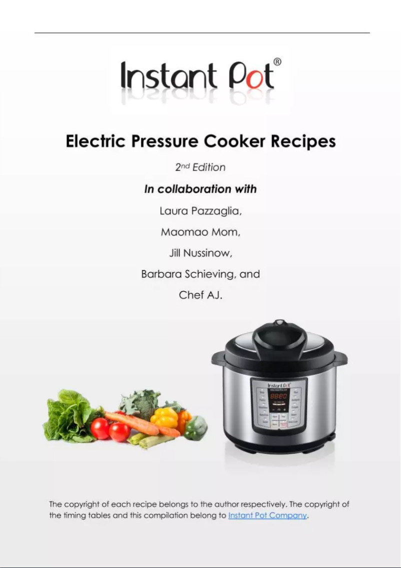 Page 1 of the manual User Manual Instant Pot IP-LUX50