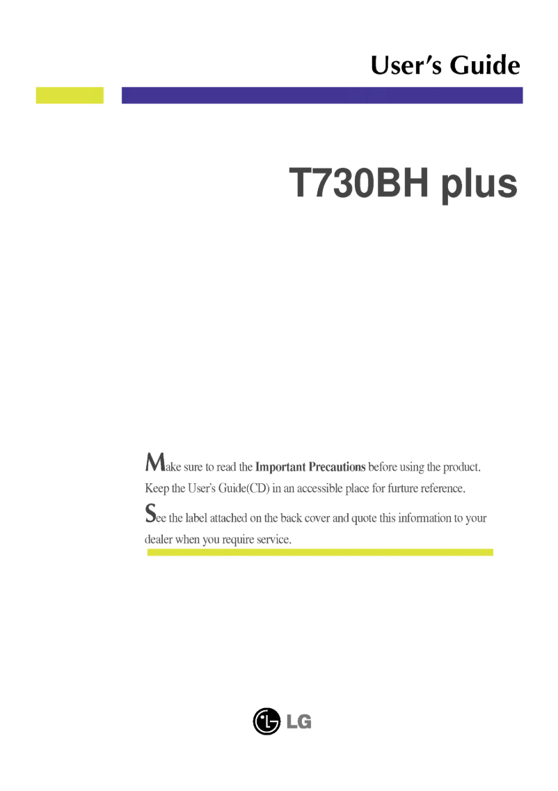 First page image of the manual for T730BHPK