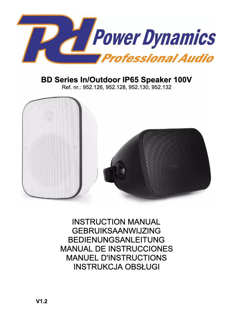 Page 1 de la notice Manuel utilisateur Power Dynamics BD65TB