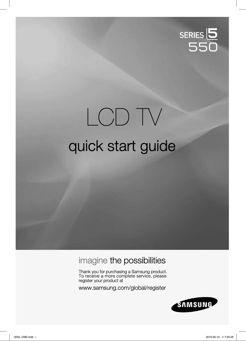 First page image of the manual for LN32C550J1R