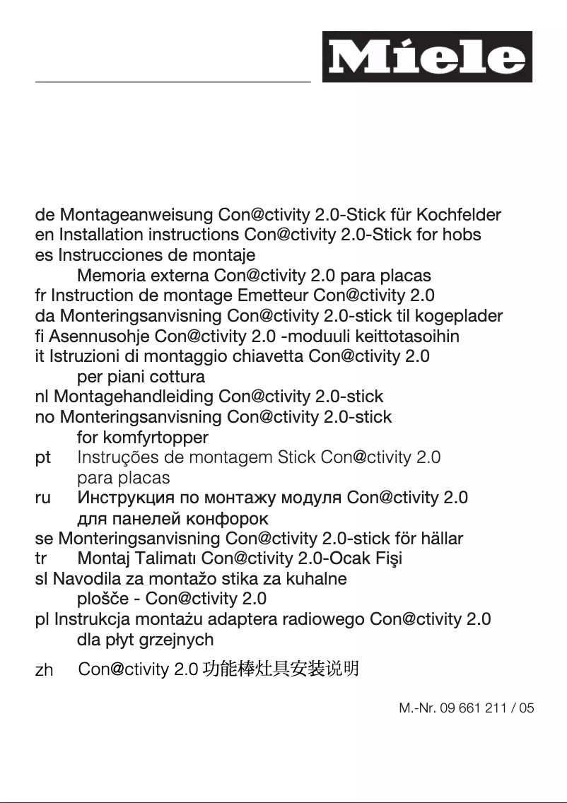 Page 1 of the manual Measuring Guide Miele DA 4298 W Puristic Plus