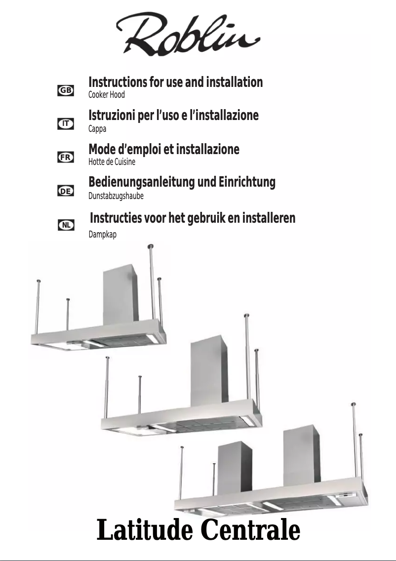 Page 1 of the manual User Manual Roblin Latitude 1800