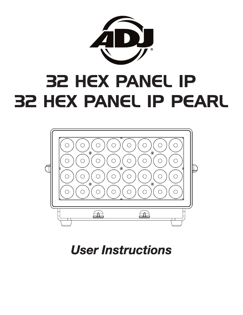 First page image of the manual for 32 HEX Panel IP