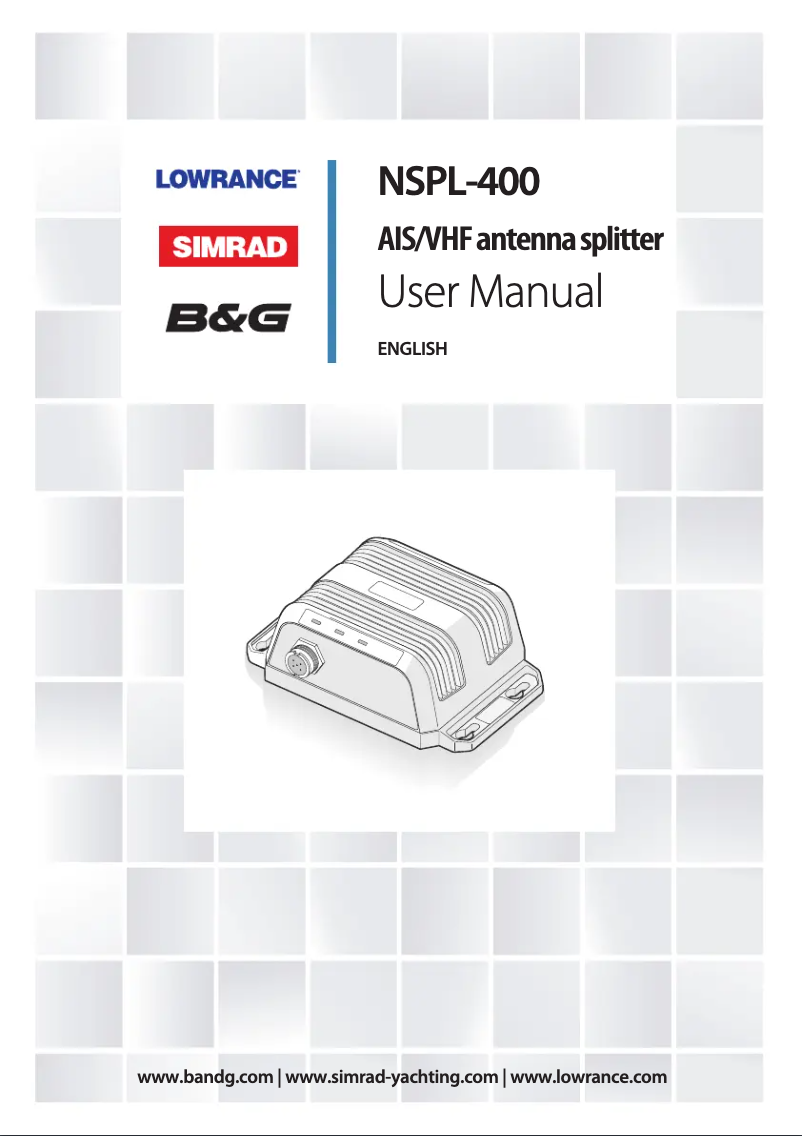 First page image of the manual for NSPL-400
