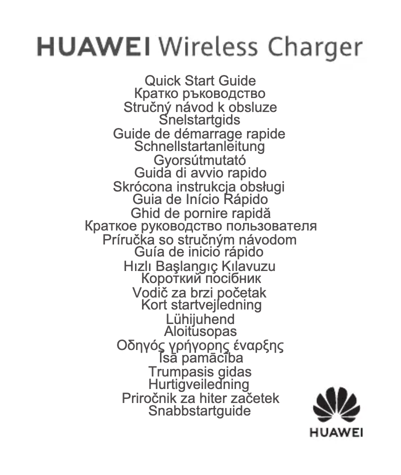First page image of the manual for Wireless Charger