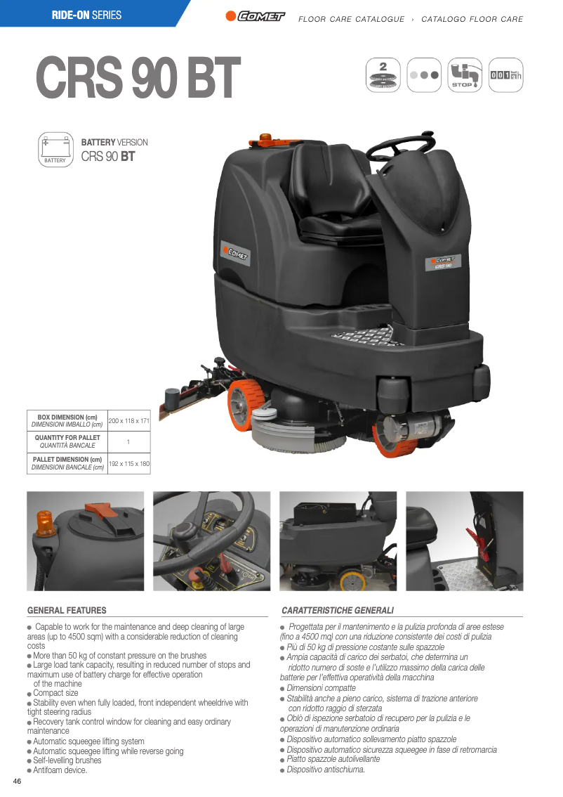 First page image of the manual for CRS 90 BT