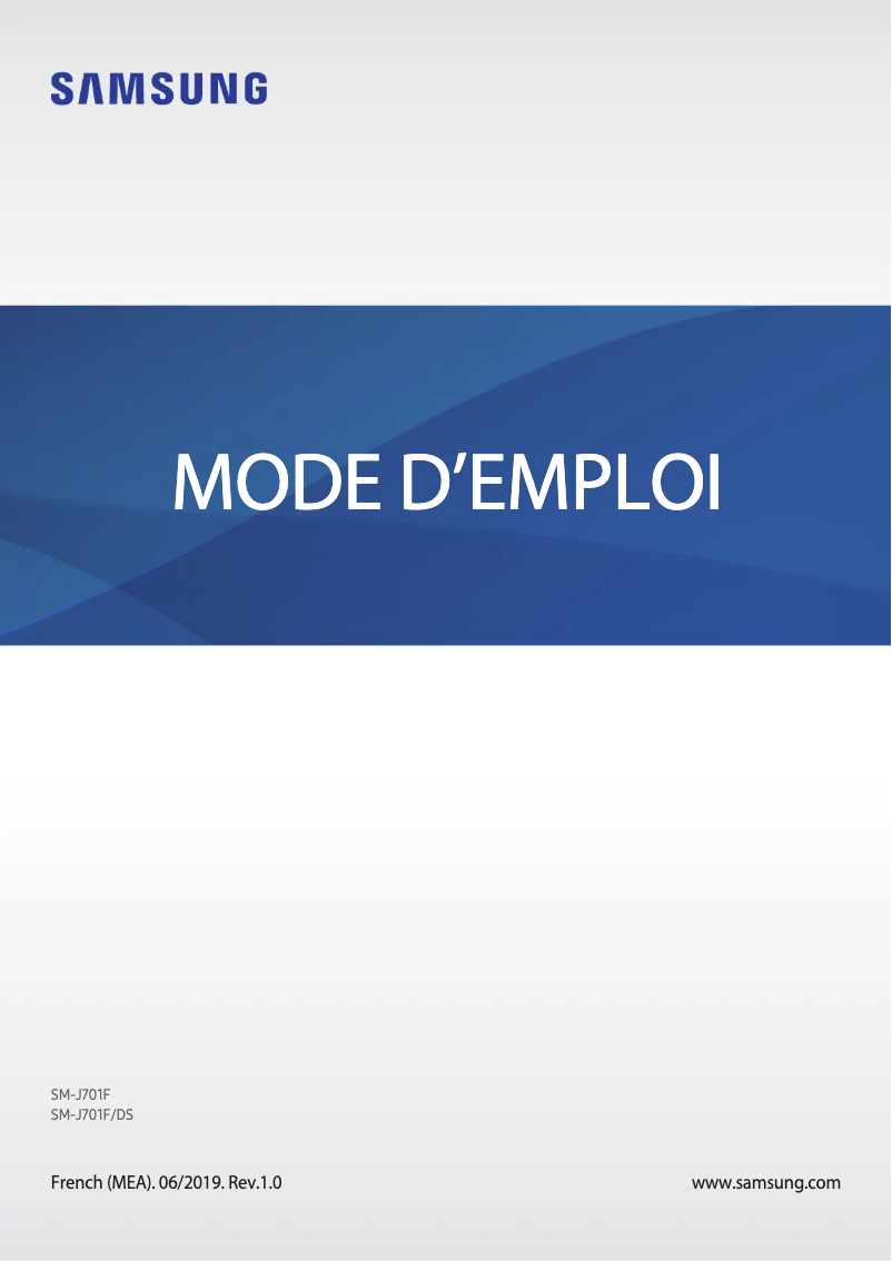 Page 1 of the manual User Manual Samsung Galaxy J7 Nxt