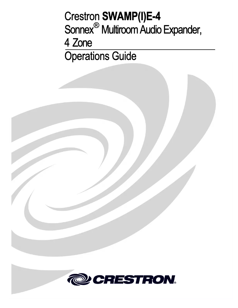 Image de la première page du manuel de l'appareil SWAMPE-4