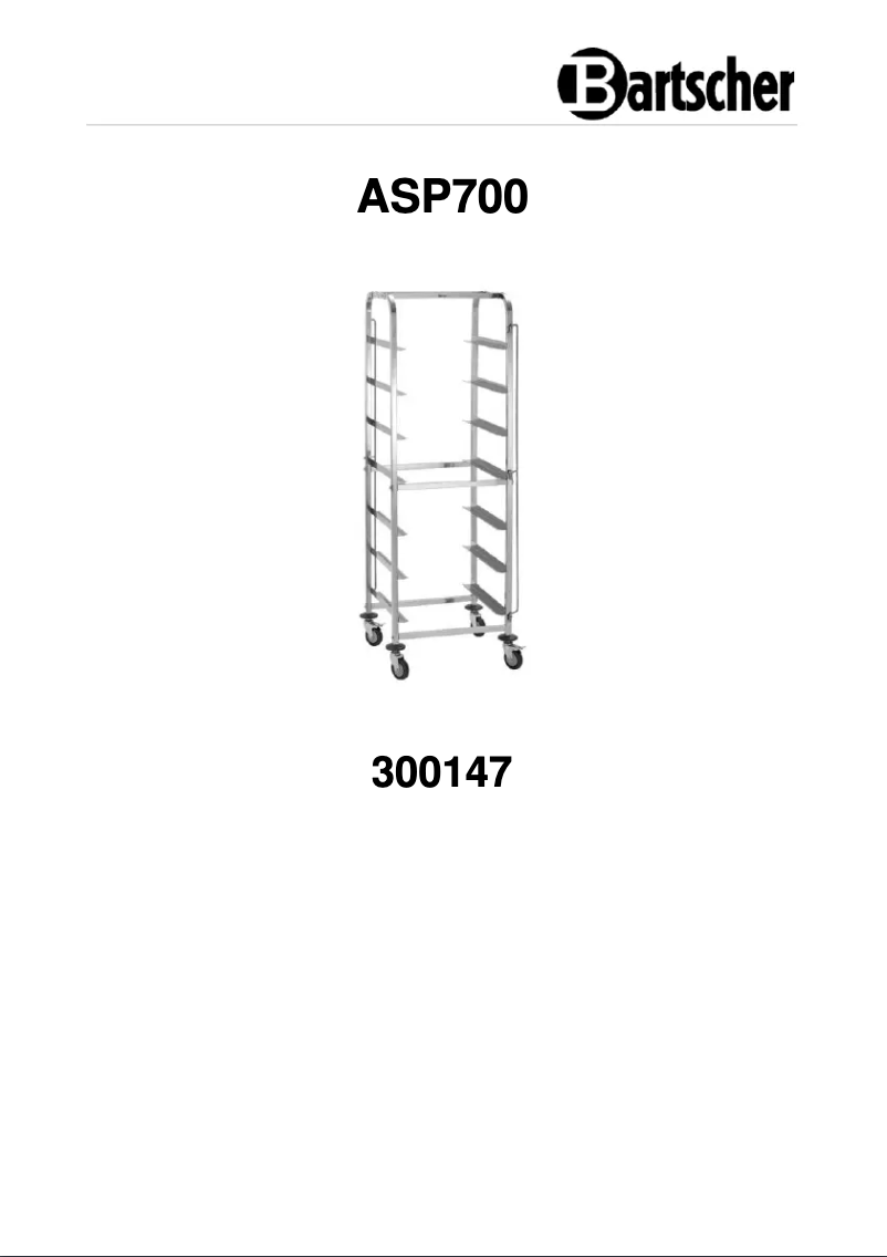 First page image of the manual for ASP700