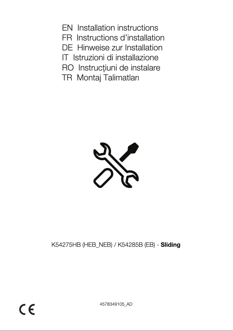 First page image of the manual for BCHA275K2S