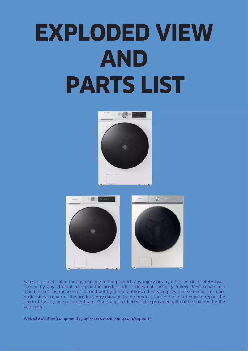 First page image of the manual for WW11BB534DAE