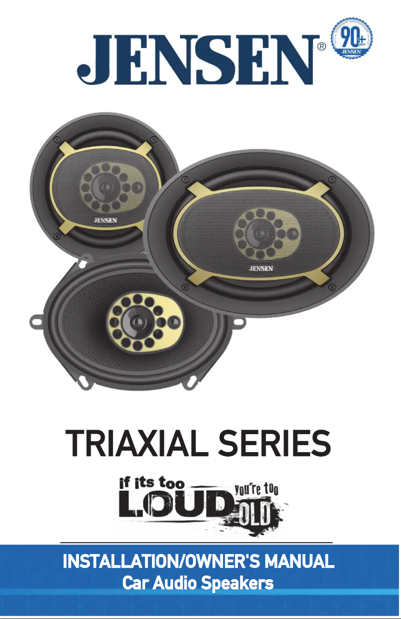 Page 1 of the manual User Manual Jensen Triaxial JS68T