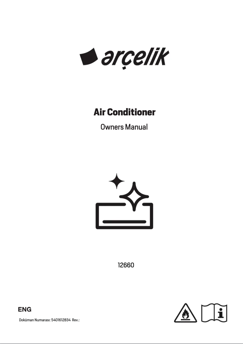 Page 1 of the manual User Manual Arçelik 12660