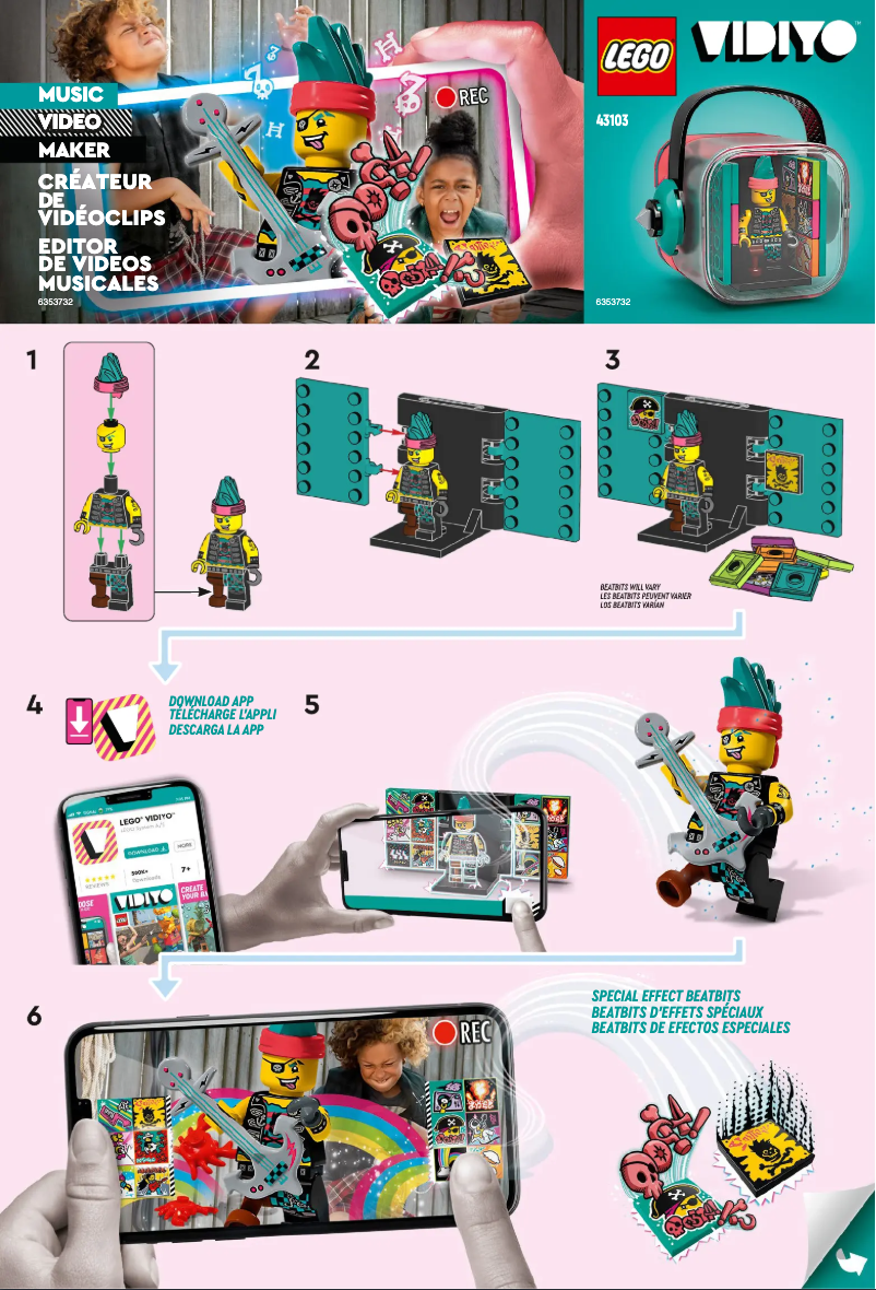 Page 1 of the manual User Manual Lego Vidiyo 43103