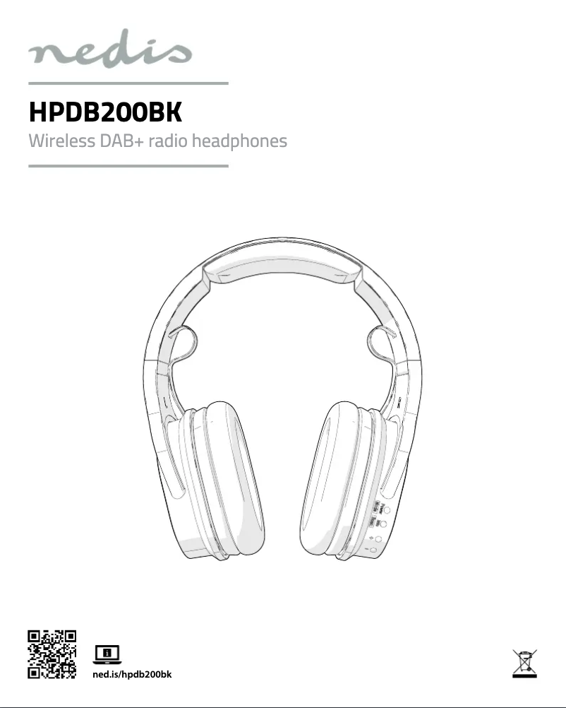 Page 1 of the manual User Manual Nedis HPDB200BK