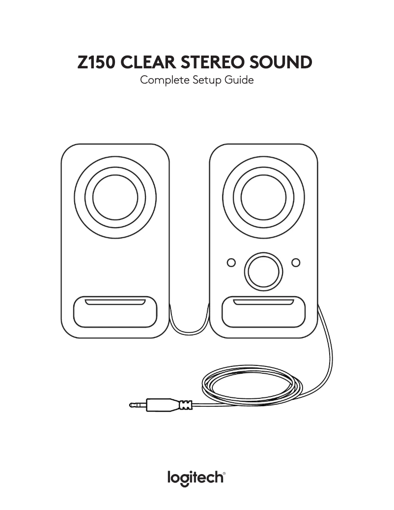 Page 1 de la notice Manuel utilisateur Logitech Z150