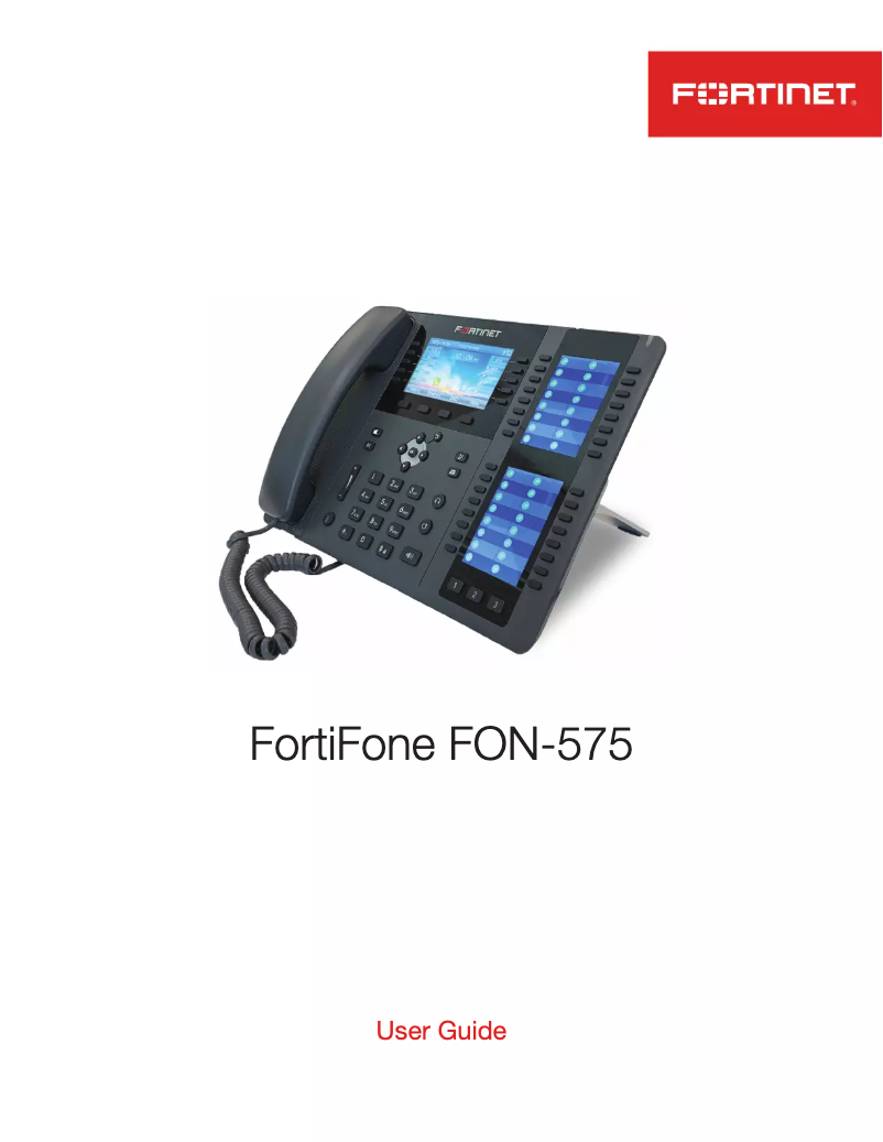 First page image of the manual for FortiFone FON-575