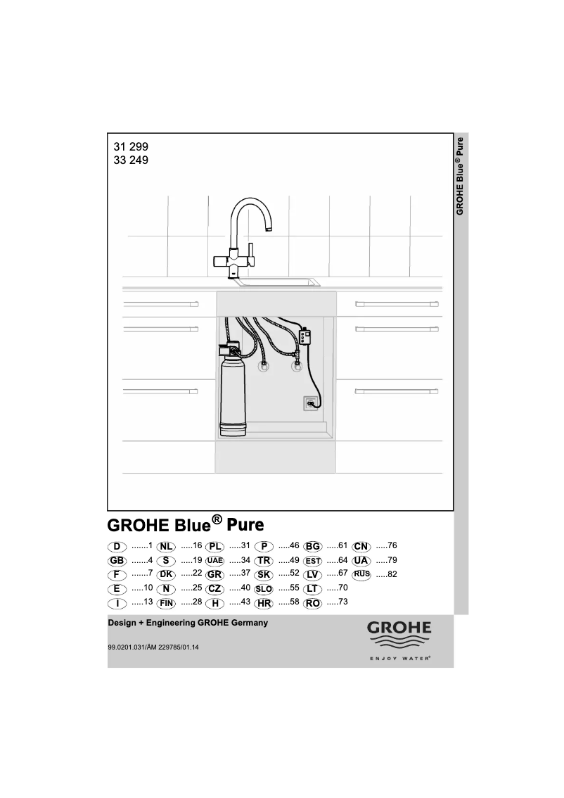 Page 1 of the manual User Manual Grohe 31299DC1