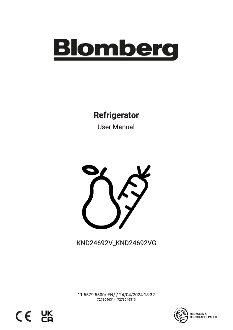 First page image of the manual for KND24692VG