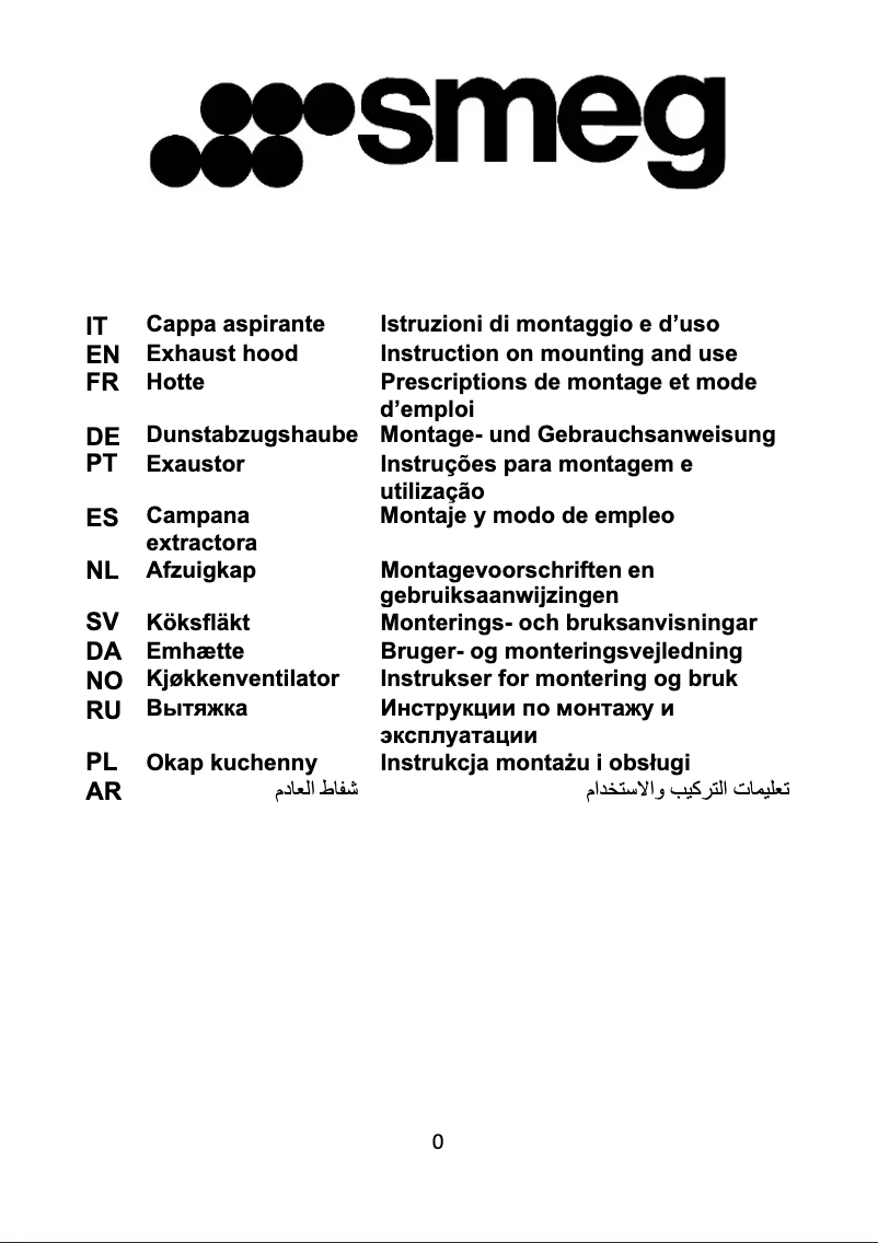 Page 1 of the manual User Manual Smeg KBT900NE