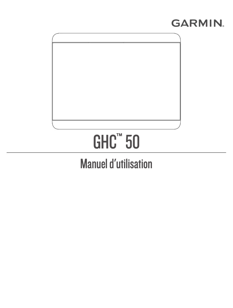 First page image of the manual for GHC 50