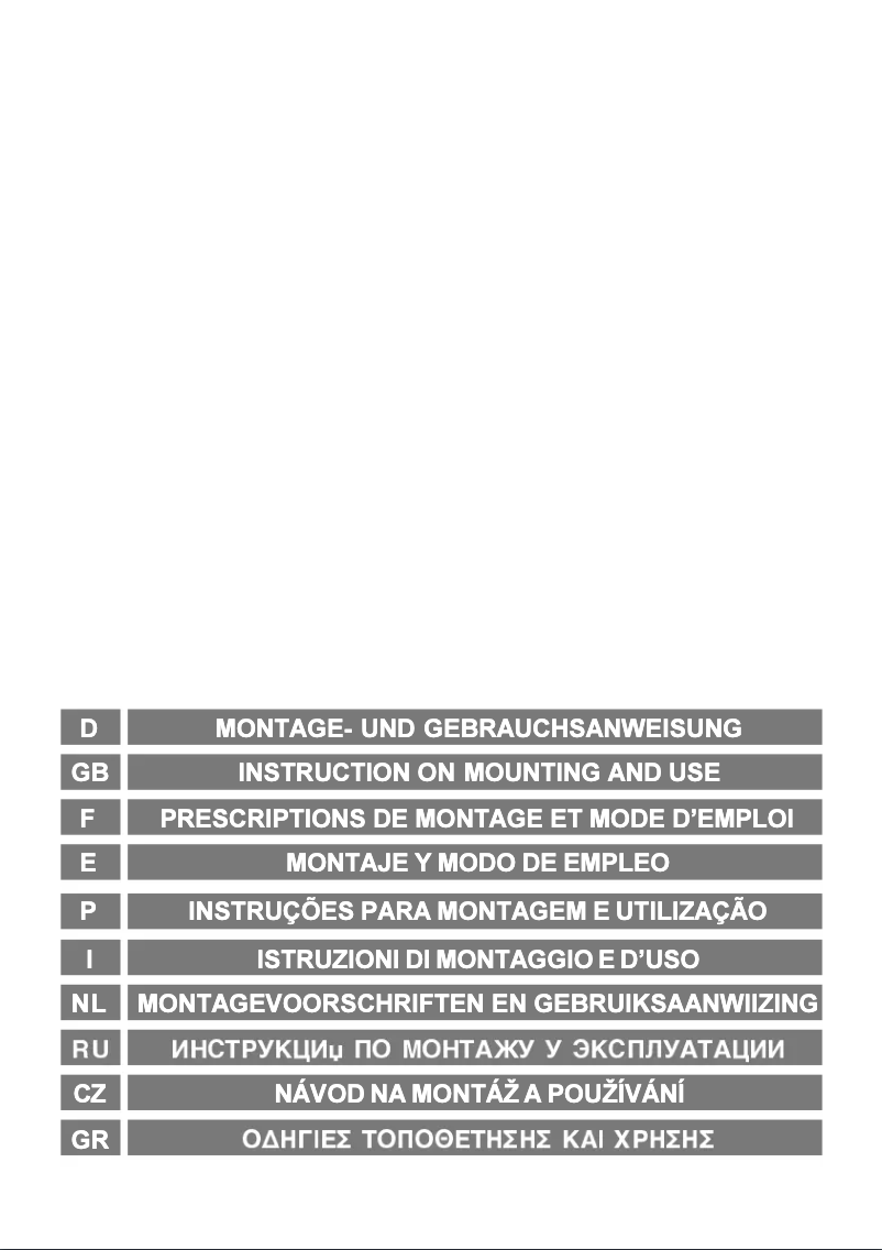 Page 1 of the manual User Manual Candy CBP 61/1 N