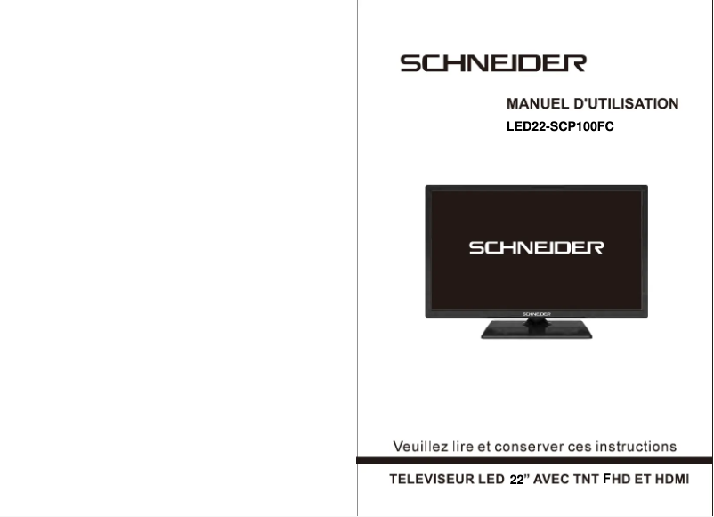 Page 1 of the manual User Manual Schneider LED22-SCP100FC